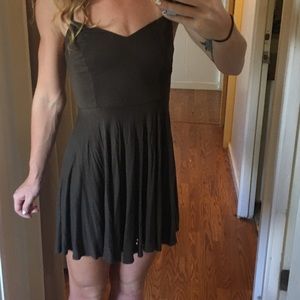 Olive green summer dress